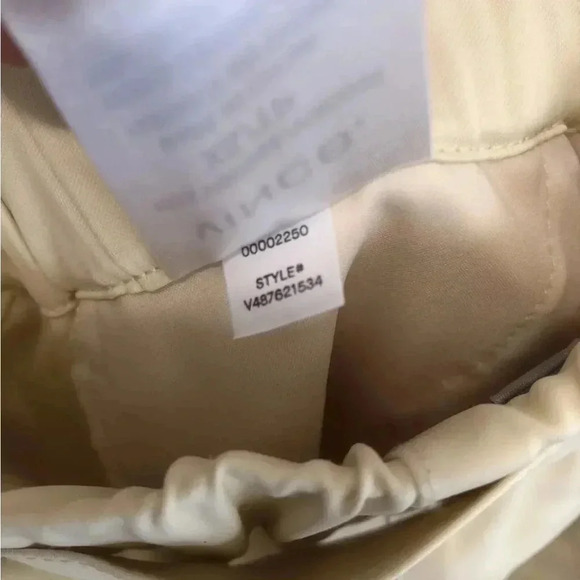 Vince Belted Cross-Over Culotte‎ Pants Wide Leg Satin Workwear Casual XS Cream - Picture 9 of 9